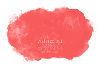 abstract pink red water color splash on white background