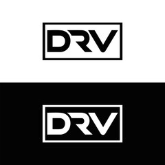 DRV logo. D R V design. White DRV letter. DRV, D R V letter logo design. Initial letter DRV linked circle uppercase monogram logo. D R V letter logo vector design. DRV letter logo design five style.