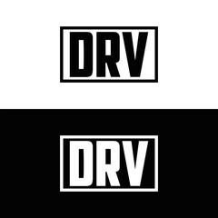 DRV logo. D R V design. White DRV letter. DRV, D R V letter logo design. Initial letter DRV linked circle uppercase monogram logo. D R V letter logo vector design. DRV letter logo design five style.