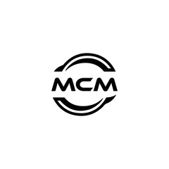 MCM logo. M C M design. White MCM letter. MCM, M C M letter logo design. Initial letter MCM linked circle uppercase monogram logo. M C M letter logo vector design. MCM letter logo design five style.