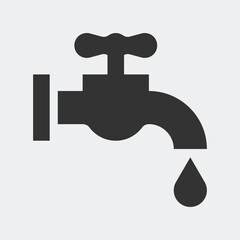 Water tap. Simple vector icon