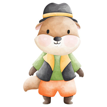 recommend clip art: Whimsical Watercolor Groundhog, Cute Clipart for Groundhog Day Celebration