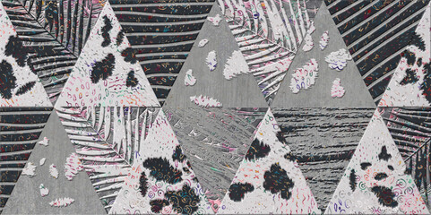 Obraz premium geometric decorative 3d structure wallpaper pattern, digital amazing background, ceramic tile, carpet, cover, interior.