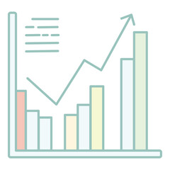 Economic Growth Chart Vector Icon design. Business Investment and Growth Glyph Style icon. EPS 10