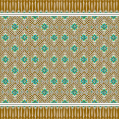Ikat fabric pattern.