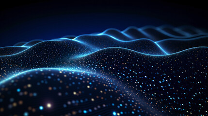 Black, Blue, Wave, Background, Light, Backgrounds, Futuristic, Abstract, Design, Modern, Technology, Digital, Artistic, Motion, Gradient, Vibrant, Illumination