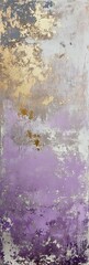 Grunge Background Texture in the Colors Lavender, Cream White & Gold created with Generative AI Technology
