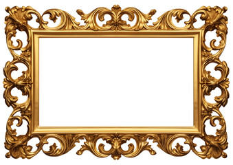 antique frame isolated on white