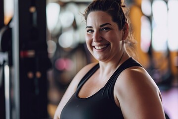 Fototapeta premium Photo a woman doing workout