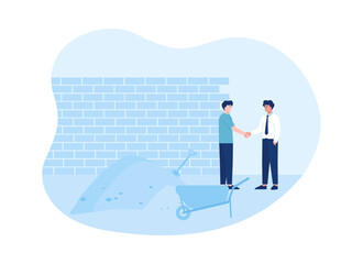 development concept flat illustration