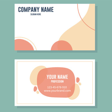 Business card design template. Modern Creative and Clean identity Card Vector Illustration