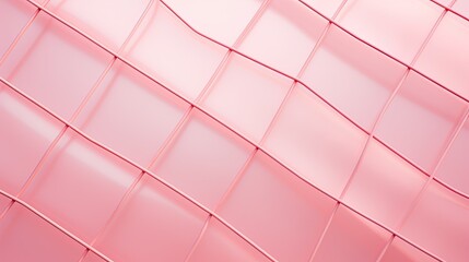 Fototapeta na wymiar A minimalist grid of intersecting diagonal lines in shades of pink