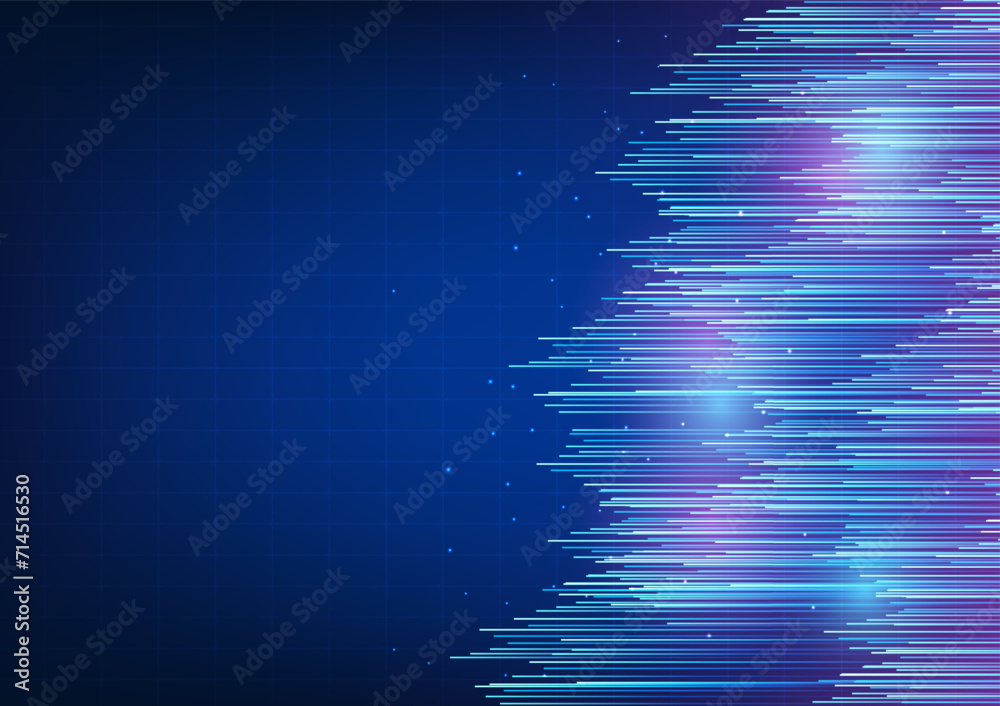 Poster abstract technology background overlapping digital lines of the future represent innovative cyber co