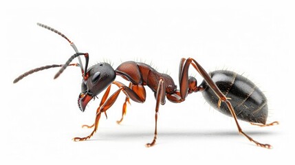 ant on isolated white background.