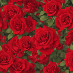 seamless pattern red rose Valentine's Day, important person.