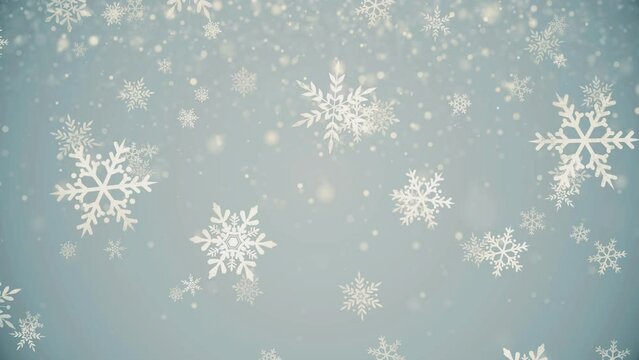 CGで作成した、ゆっくり回りながら空から降る雪の結晶のグラフィック素材,snow,background,snowflake,雪片	