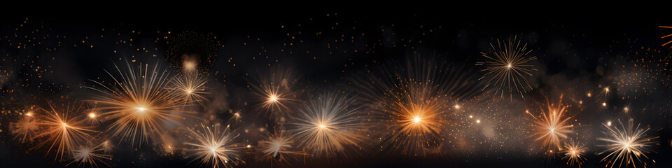 Fototapeta na wymiar Holiday Fireworks: Night Lights Joy, created by AI