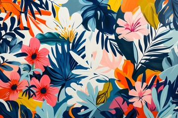 A Contemporary Take on a Classic Floral Design Abstracts.