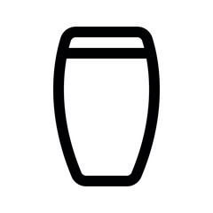 Illustration vector graphic icon of Long Skirt. Outline Style Icon. Clothes Themed Icon. Vector illustration isolated on white background. Perfect for website or application design.