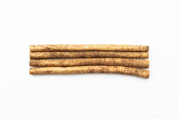 白背景にゴボウ