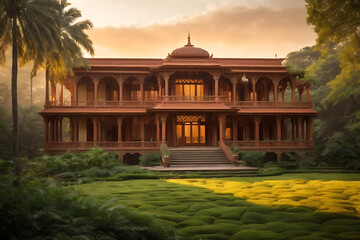 Obraz premium old kingdom at sunset