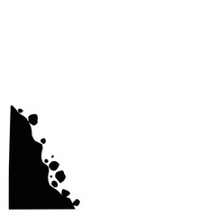 Fototapeta premium Landslide Silhouette 