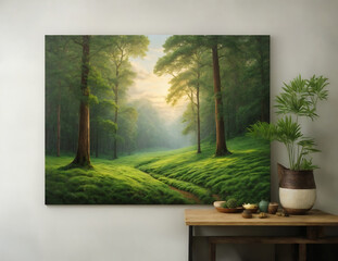 forest image in the wall 