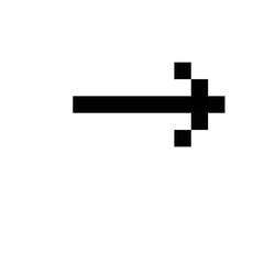 Obraz premium Arrow Pixel Style