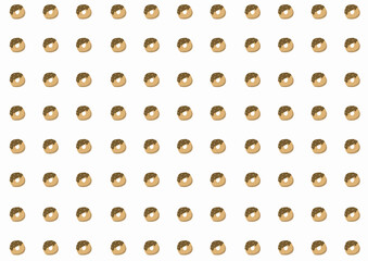 可愛い手書き風ドーナツの背景素材