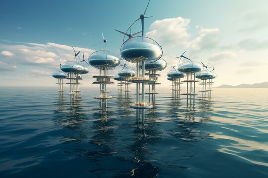 Floating wind turbines in the sea offer an alternative energy source. Generative AI