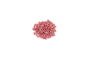Heap of a red radish seeds 