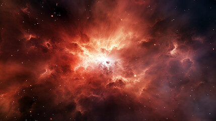 Stars, Star birth, outer space purple nebula clouds, ai-generated