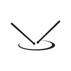 Drum stick icon template vector
