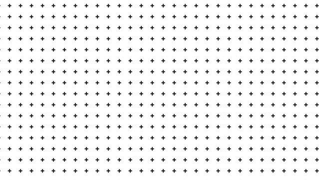 Simple shape plus pattern background scrolling top right.  variant (white and black)