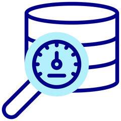 database performance filled outline vector icon
