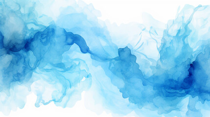 Blue watercolor background for textures backgrounds and web banners design - obrazy, fototapety, plakaty