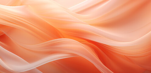 Fototapeta premium Abstract Modern digital 3D background peach fuzz pantone colors wallpaper template. banner