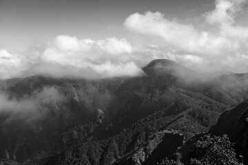 fog over the mountains - 714566957