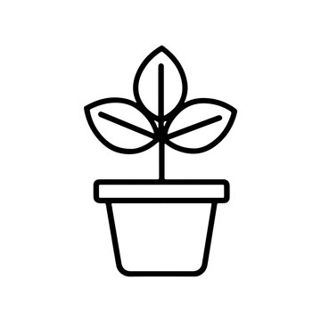 recommend clip art: Minimalistic Plant Pot Icon