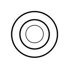 Minimalistic Food Plate Icon