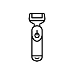 Minimalistic Black Line Shaver Icon