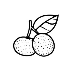 Minimalistic Lychee Icon