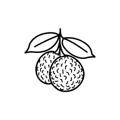 Minimalistic Lychee Icon