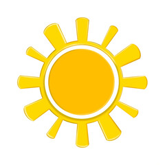 sun icon isolated on transparent background