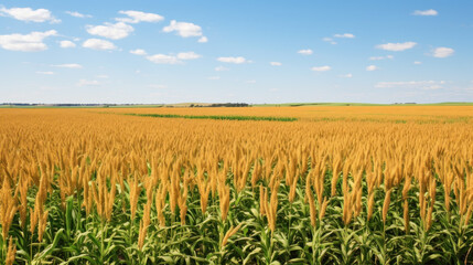 sorghum or jowar agriculture field
