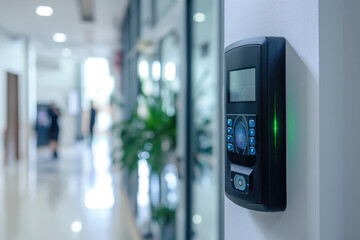 Fingerscan with access control into office on the door