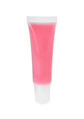 One lip balm isolated on white. Cosmetic product