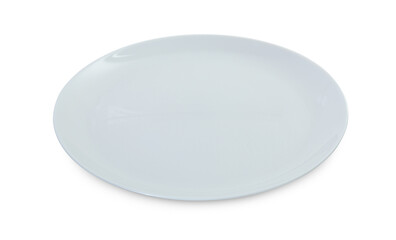 One beautiful ceramic plate isolated on white