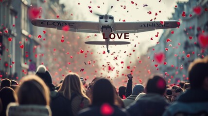 love is in the air, romantic valentines day love pragma concept , make love, not war