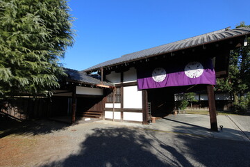 Fototapeta na wymiar The main entrance of Shosei-en Garden in Kyoto, Japan